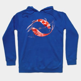 Yin and Yang Feng Shui Koi Hoodie